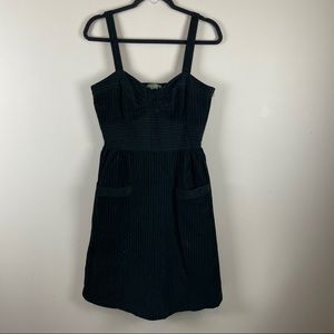 Maple clothing pinstriped corduroy fit and flared pinafore dress size 6